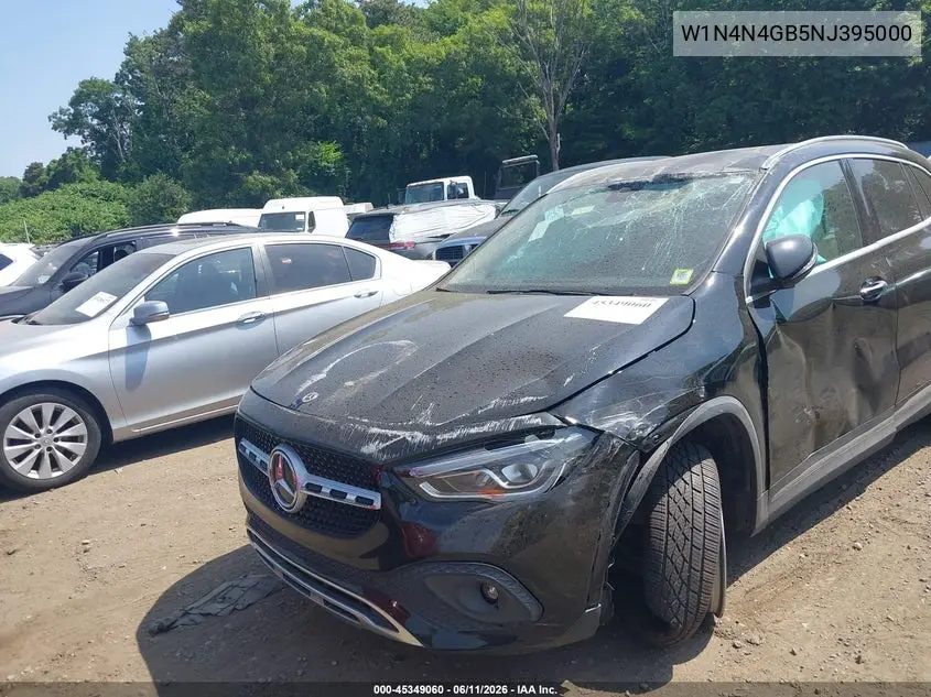 2022 Mercedes-Benz Gla 250 VIN: W1N4N4GB5NJ395000 Lot: 45349060