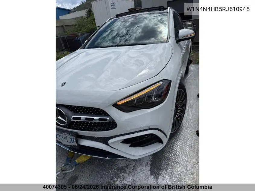 2024 Mercedes-Benz Gla 250 4Matic VIN: W1N4N4HB5RJ610945 Lot: 40074305