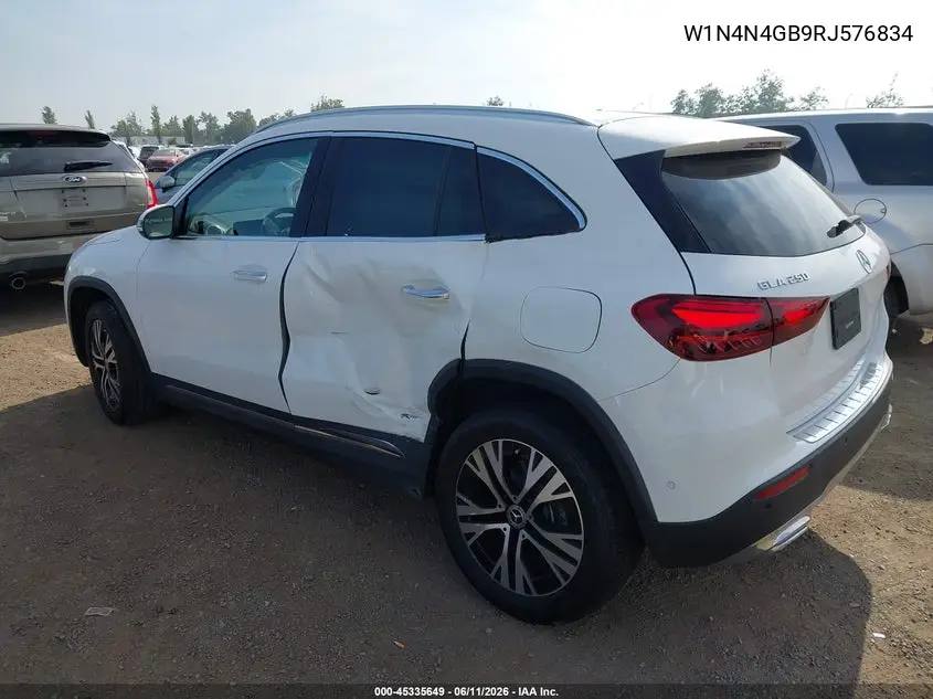 2024 Mercedes-Benz Gla 250 VIN: W1N4N4GB9RJ576834 Lot: 45335649