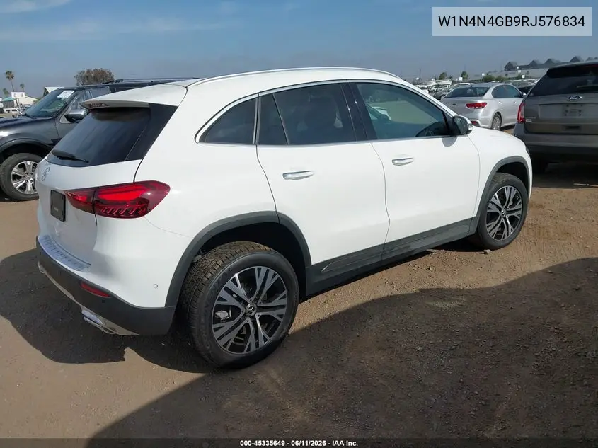 2024 Mercedes-Benz Gla 250 VIN: W1N4N4GB9RJ576834 Lot: 45335649