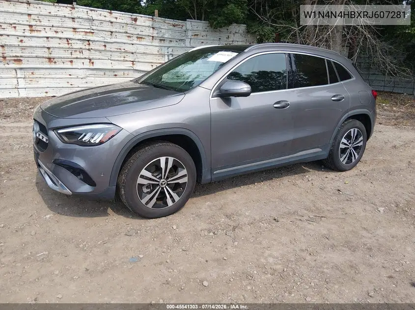 2024 Mercedes-Benz Gla 250 4Matic VIN: W1N4N4HBXRJ607281 Lot: 45541303