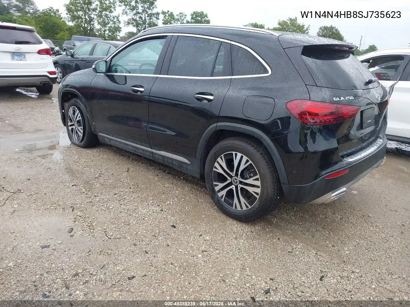 2025 Mercedes-Benz Gla 250 4Matic VIN: W1N4N4HB8SJ735623 Lot: 45388239