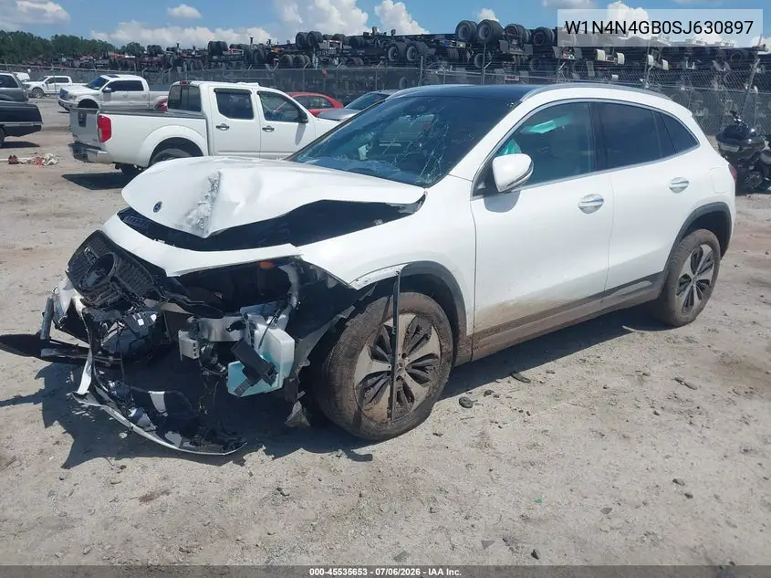 2025 Mercedes-Benz Gla 250 4Matic VIN: W1N4N4GB0SJ630897 Lot: 45535653
