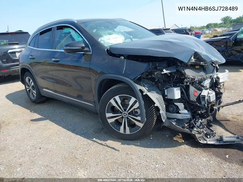 2025 Mercedes-Benz Gla 250 4Matic VIN: W1N4N4HB6SJ728489 Lot: 45537444