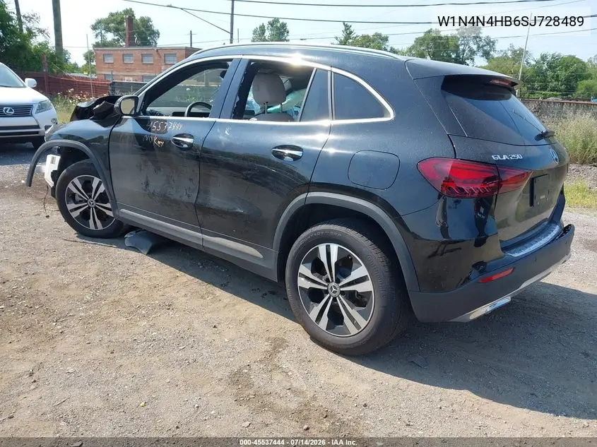 2025 Mercedes-Benz Gla 250 4Matic VIN: W1N4N4HB6SJ728489 Lot: 45537444