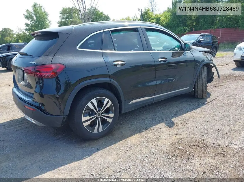 2025 Mercedes-Benz Gla 250 4Matic VIN: W1N4N4HB6SJ728489 Lot: 45537444