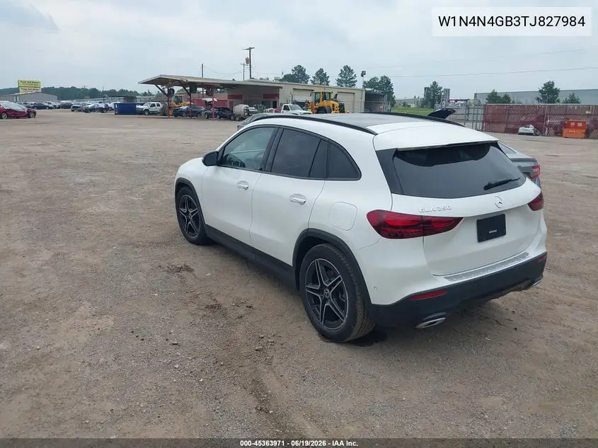 2026 Mercedes-Benz Gla 250 4Matic VIN: W1N4N4GB3TJ827984 Lot: 45363971
