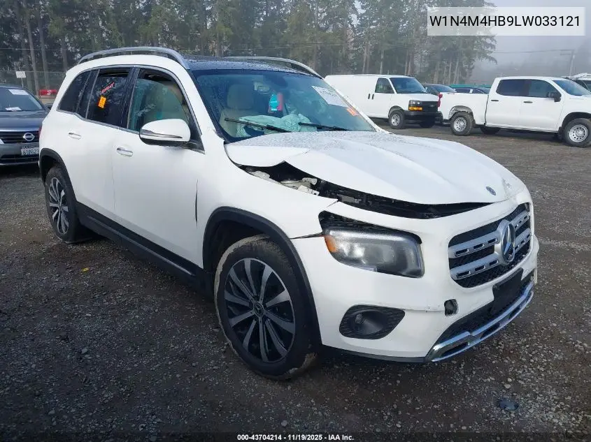 W1N4M4HB3LW033121 2020 Mercedes-Benz Glb 250 4Matic