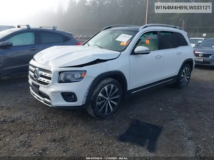 W1N4M4HB3LW033121 2020 Mercedes-Benz Glb 250 4Matic