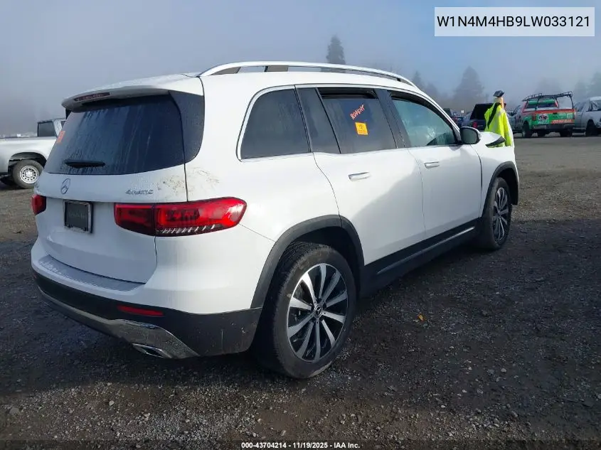 W1N4M4HB3LW033121 2020 Mercedes-Benz Glb 250 4Matic