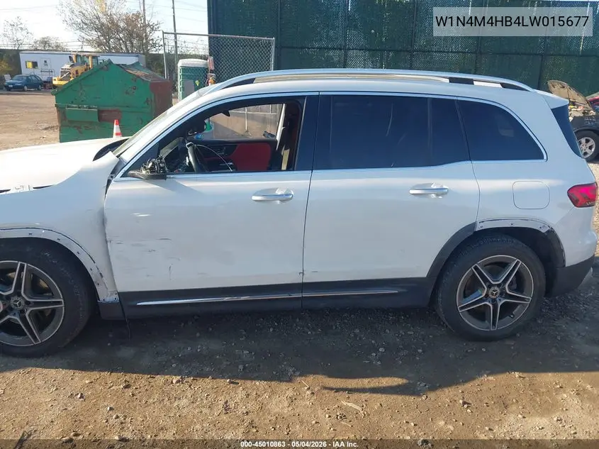 2020 Mercedes-Benz Glb 250 4Matic VIN: W1N4M4HB4LW015677 Lot: 45010863