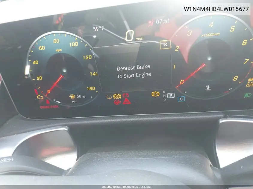 2020 Mercedes-Benz Glb 250 4Matic VIN: W1N4M4HB4LW015677 Lot: 45010863