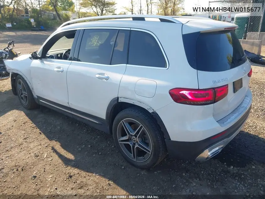 2020 Mercedes-Benz Glb 250 4Matic VIN: W1N4M4HB4LW015677 Lot: 45010863