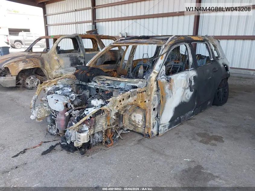 2020 Mercedes-Benz Glb 250 VIN: W1N4M4GB8LW043208 Lot: 45016853