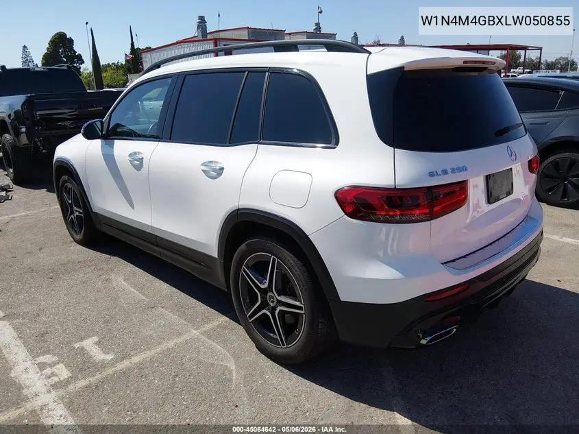 2020 Mercedes-Benz Glb 250 VIN: W1N4M4GBXLW050855 Lot: 45064642