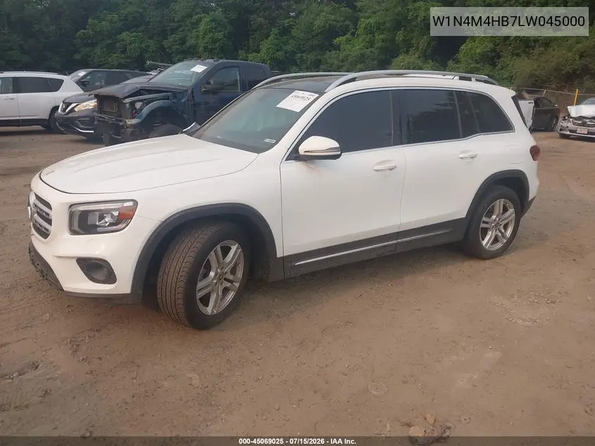 2020 Mercedes-Benz Glb 250 4Matic VIN: W1N4M4HB7LW045000 Lot: 45069025