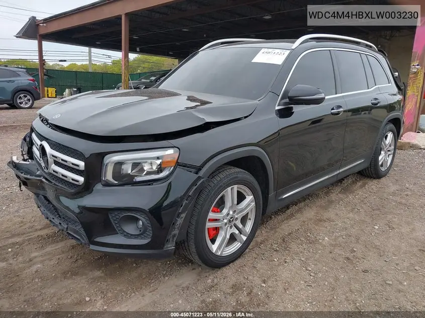 2020 Mercedes-Benz Glb 250 4Matic VIN: WDC4M4HBXLW003230 Lot: 45071223