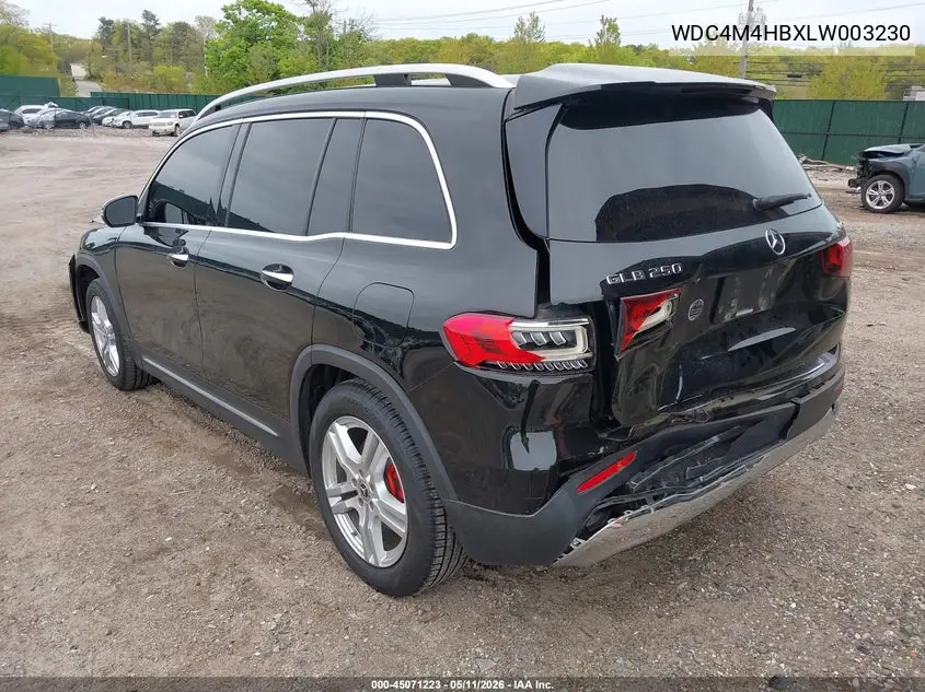 2020 Mercedes-Benz Glb 250 4Matic VIN: WDC4M4HBXLW003230 Lot: 45071223