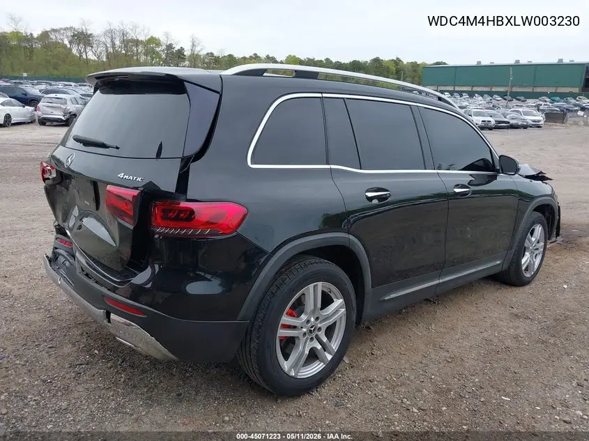 2020 Mercedes-Benz Glb 250 4Matic VIN: WDC4M4HBXLW003230 Lot: 45071223
