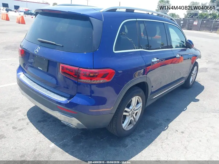 2020 Mercedes-Benz Glb 250 VIN: W1N4M4GB2LW040661 Lot: 45083915