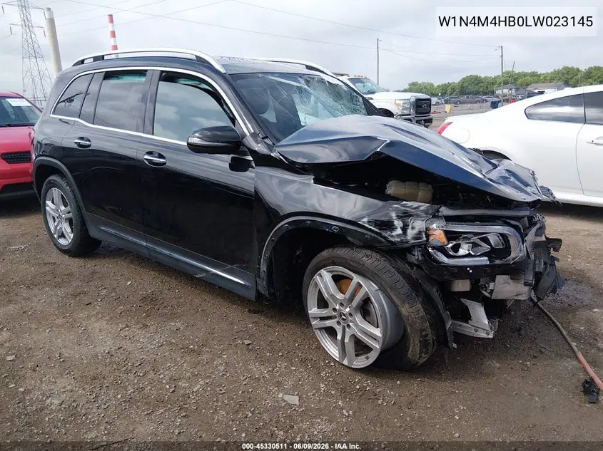 2020 Mercedes-Benz Glb 250 4Matic VIN: W1N4M4HB0LW023145 Lot: 45330511