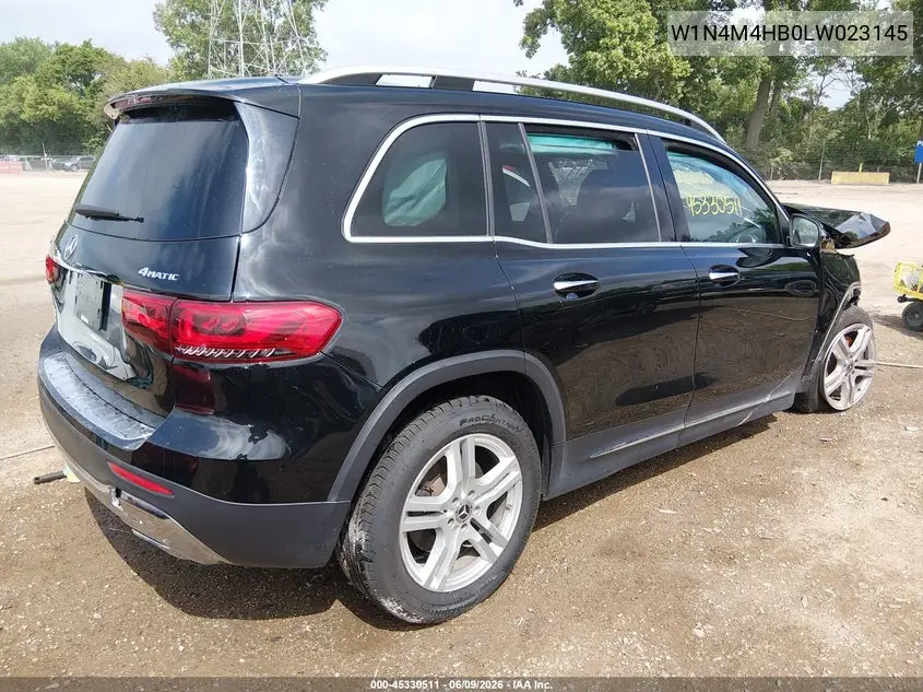 2020 Mercedes-Benz Glb 250 4Matic VIN: W1N4M4HB0LW023145 Lot: 45330511