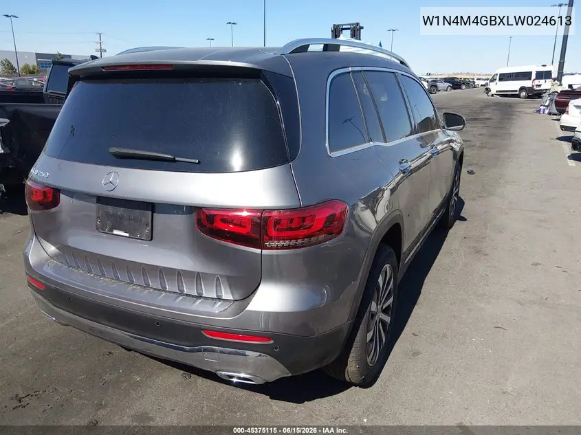 2020 Mercedes-Benz Glb 250 VIN: W1N4M4GBXLW024613 Lot: 45375115