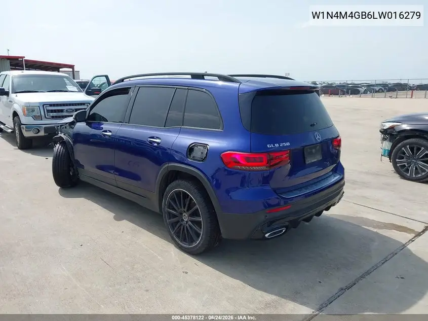 2020 Mercedes-Benz Glb 250 VIN: W1N4M4GB6LW016279 Lot: 45378122