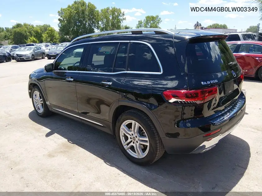 2020 Mercedes-Benz Glb 250 VIN: WDC4M4GB0LW003349 Lot: 45378465