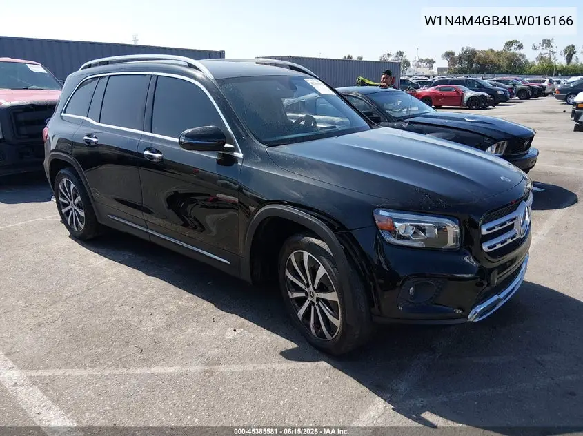 2020 Mercedes-Benz Glb 250 VIN: W1N4M4GB4LW016166 Lot: 45385581