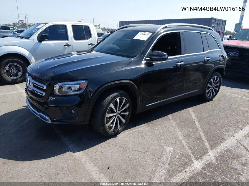 2020 Mercedes-Benz Glb 250 VIN: W1N4M4GB4LW016166 Lot: 45385581