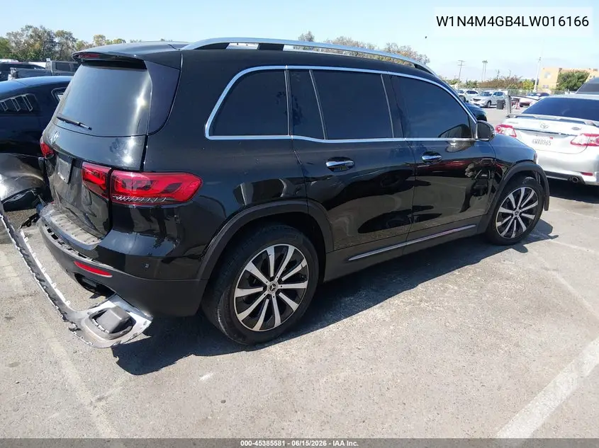 2020 Mercedes-Benz Glb 250 VIN: W1N4M4GB4LW016166 Lot: 45385581