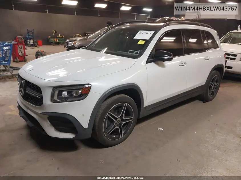 2020 Mercedes-Benz Glb 250 4Matic VIN: W1N4M4HBXLW043757 Lot: 45437673