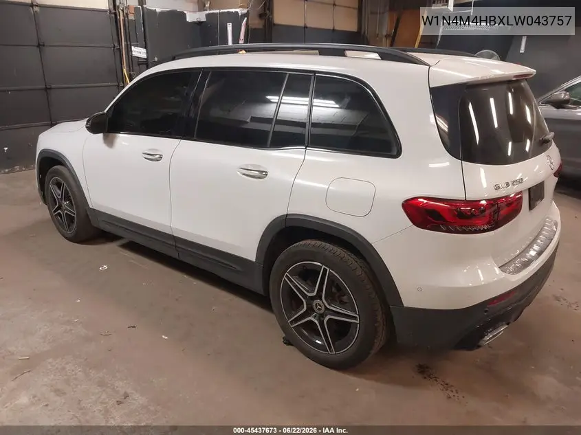 2020 Mercedes-Benz Glb 250 4Matic VIN: W1N4M4HBXLW043757 Lot: 45437673