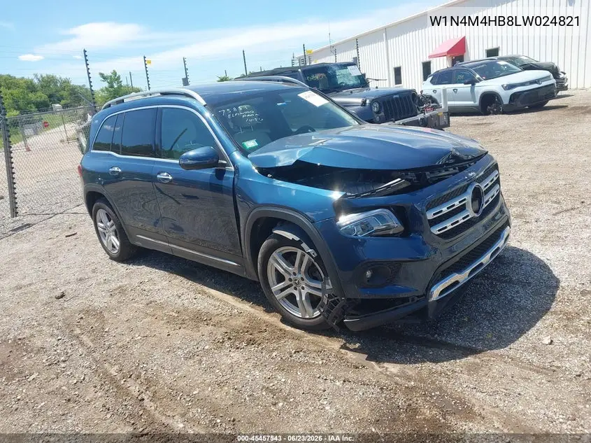 2020 Mercedes-Benz Glb 250 4Matic VIN: W1N4M4HB8LW024821 Lot: 45457543