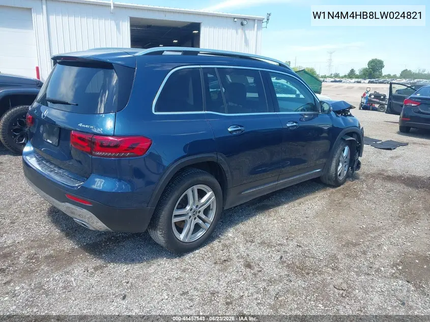 2020 Mercedes-Benz Glb 250 4Matic VIN: W1N4M4HB8LW024821 Lot: 45457543