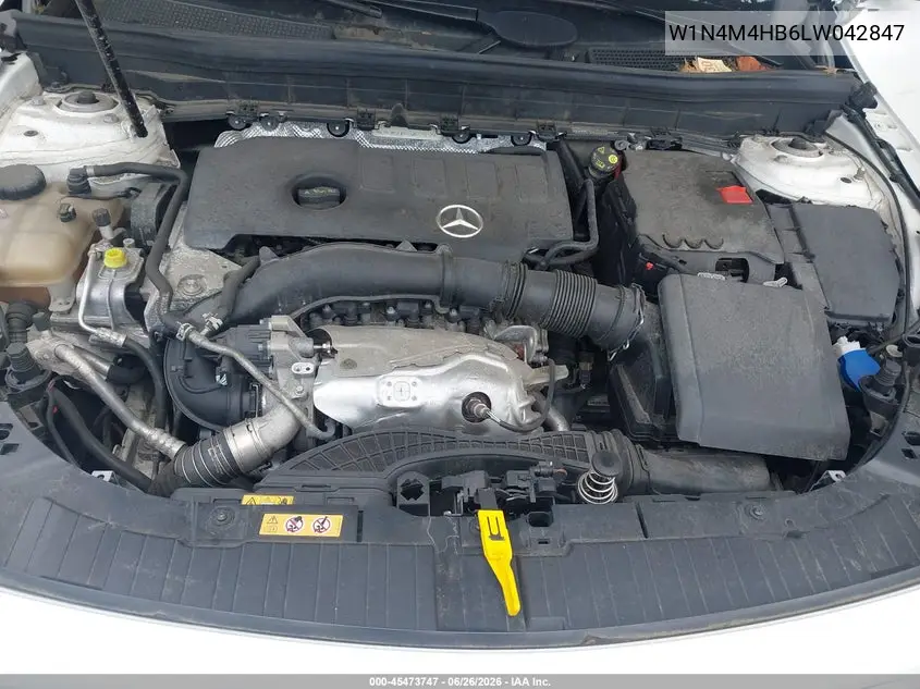2020 Mercedes-Benz Glb 250 4Matic VIN: W1N4M4HB6LW042847 Lot: 45473747