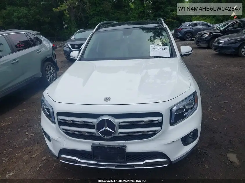 2020 Mercedes-Benz Glb 250 4Matic VIN: W1N4M4HB6LW042847 Lot: 45473747