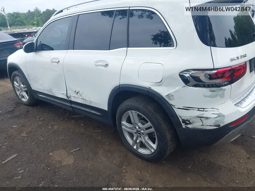 2020 Mercedes-Benz Glb 250 4Matic VIN: W1N4M4HB6LW042847 Lot: 45473747