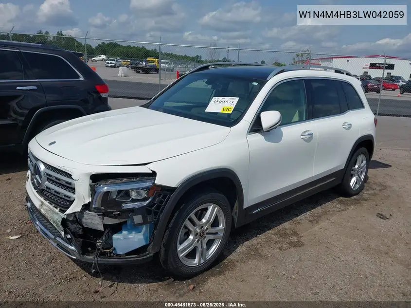 2020 Mercedes-Benz Glb 250 4Matic VIN: W1N4M4HB3LW042059 Lot: 45481573