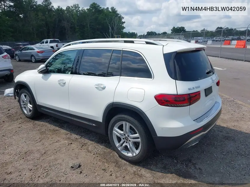 2020 Mercedes-Benz Glb 250 4Matic VIN: W1N4M4HB3LW042059 Lot: 45481573