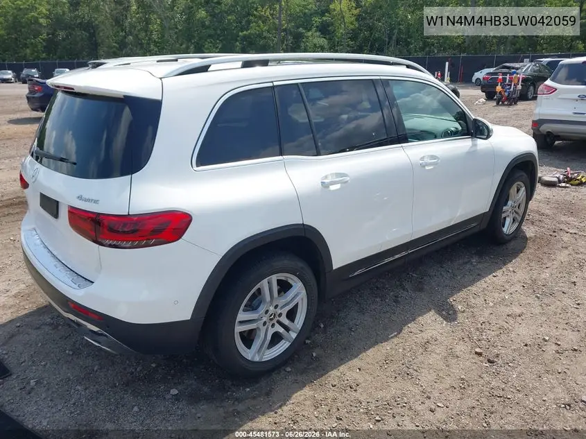 2020 Mercedes-Benz Glb 250 4Matic VIN: W1N4M4HB3LW042059 Lot: 45481573