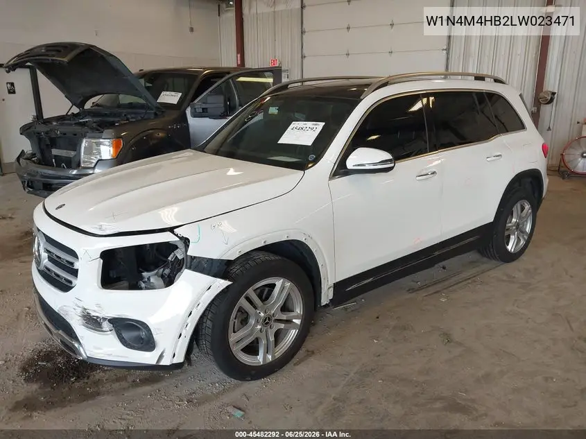 2020 Mercedes-Benz Glb 250 4Matic VIN: W1N4M4HB2LW023471 Lot: 45482292
