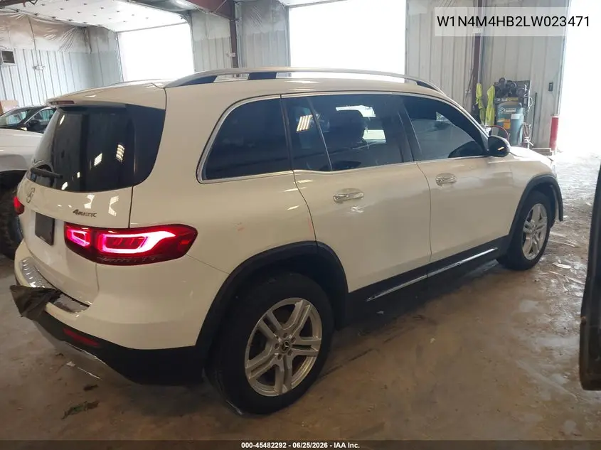 2020 Mercedes-Benz Glb 250 4Matic VIN: W1N4M4HB2LW023471 Lot: 45482292
