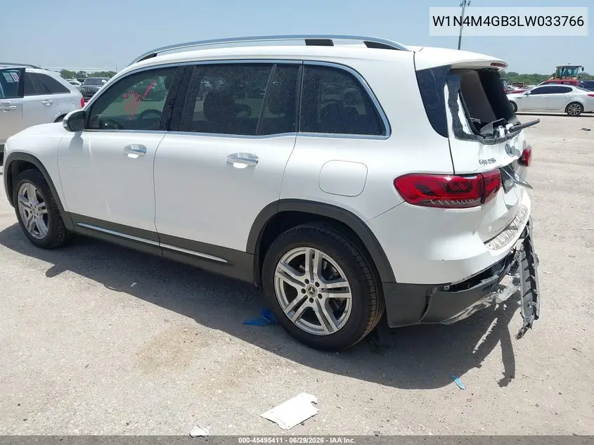 2020 Mercedes-Benz Glb 250 VIN: W1N4M4GB3LW033766 Lot: 45495411
