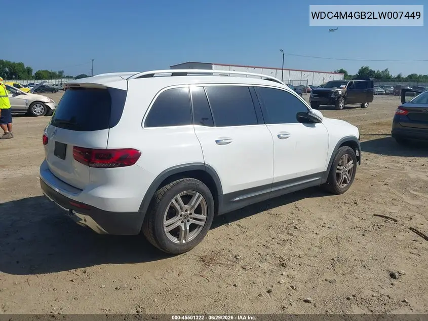 2020 Mercedes-Benz Glb 250 VIN: WDC4M4GB2LW007449 Lot: 45501322