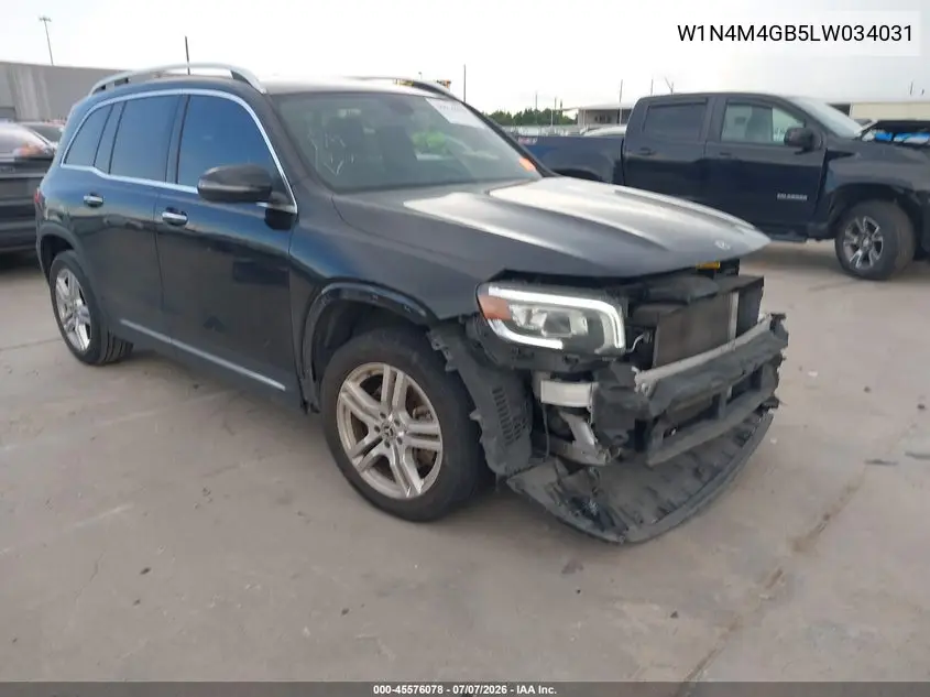 2020 Mercedes-Benz Glb 250 VIN: W1N4M4GB5LW034031 Lot: 45576078