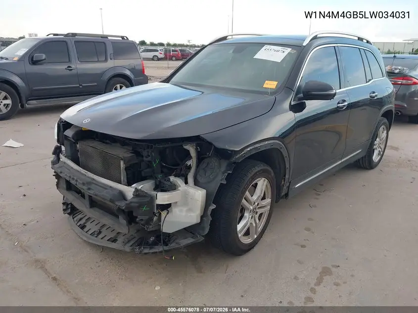 2020 Mercedes-Benz Glb 250 VIN: W1N4M4GB5LW034031 Lot: 45576078