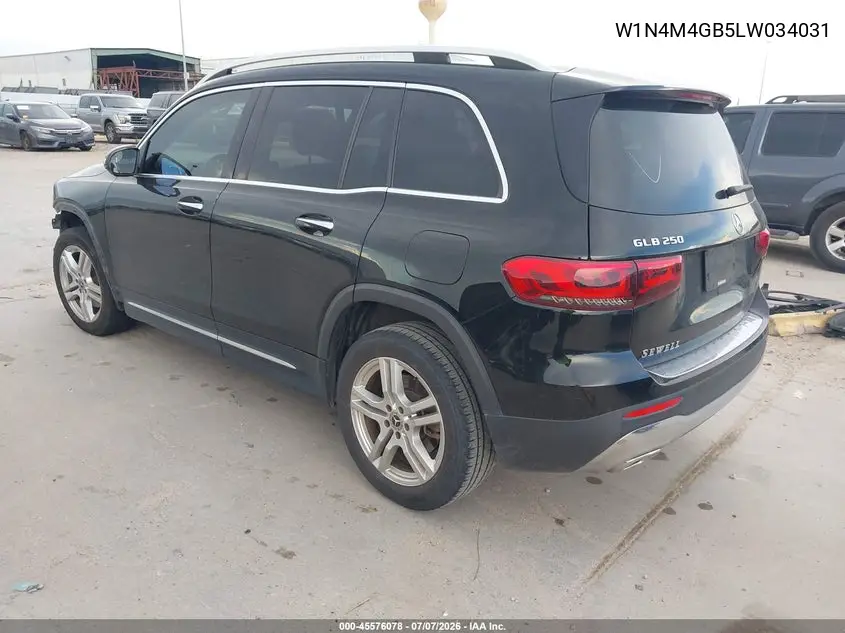 2020 Mercedes-Benz Glb 250 VIN: W1N4M4GB5LW034031 Lot: 45576078