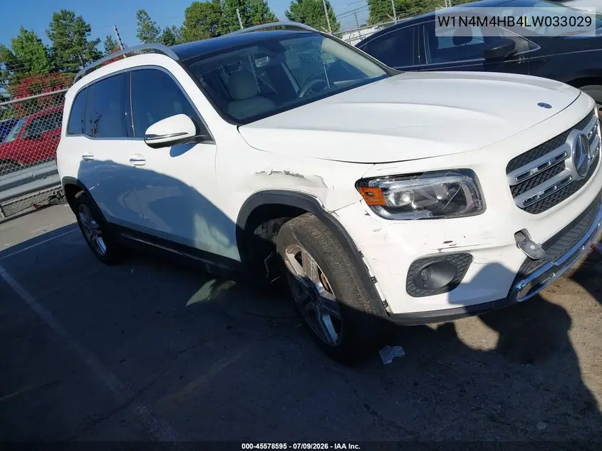 2020 Mercedes-Benz Glb 250 4Matic VIN: W1N4M4HB4LW033029 Lot: 45578595